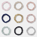 22momme mulberry silk scrunchies hair ties 22mm silk elastic hair ties for women girls